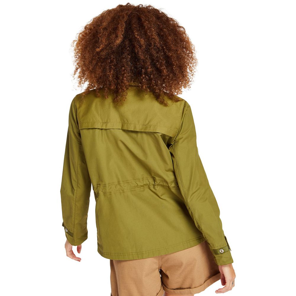 Timberland Womens Jackets Water-Resistant M65 Field - Olive - India IK9821075